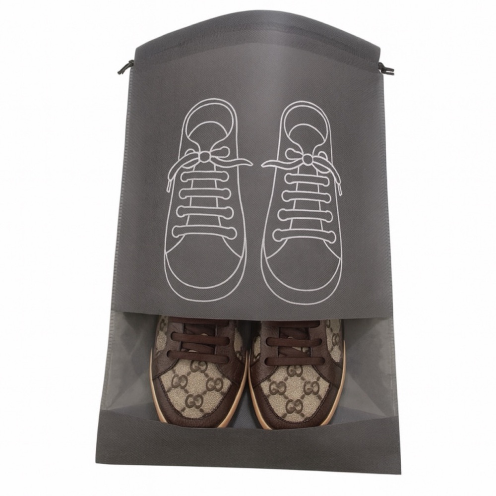 Set of 2 Travel Shoe Drawstring Bags